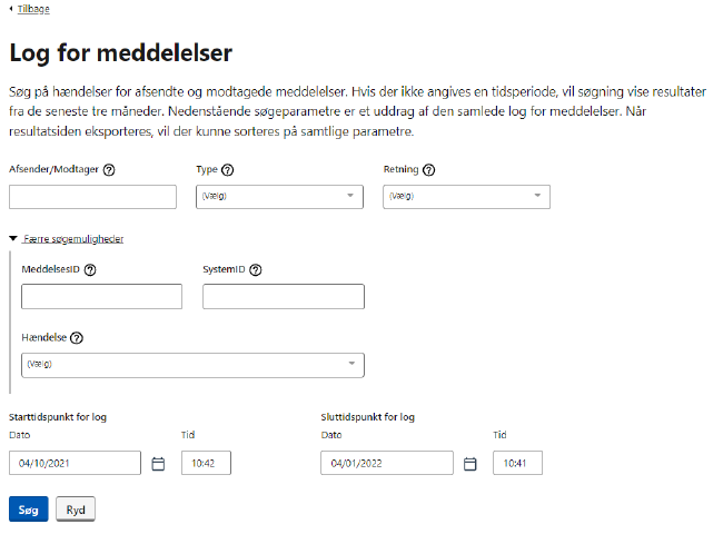 Log for meddelelser